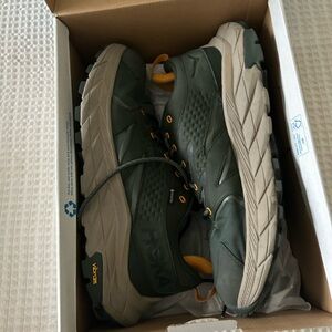 Hoka Men's Olive and Beige Athletic Shoes